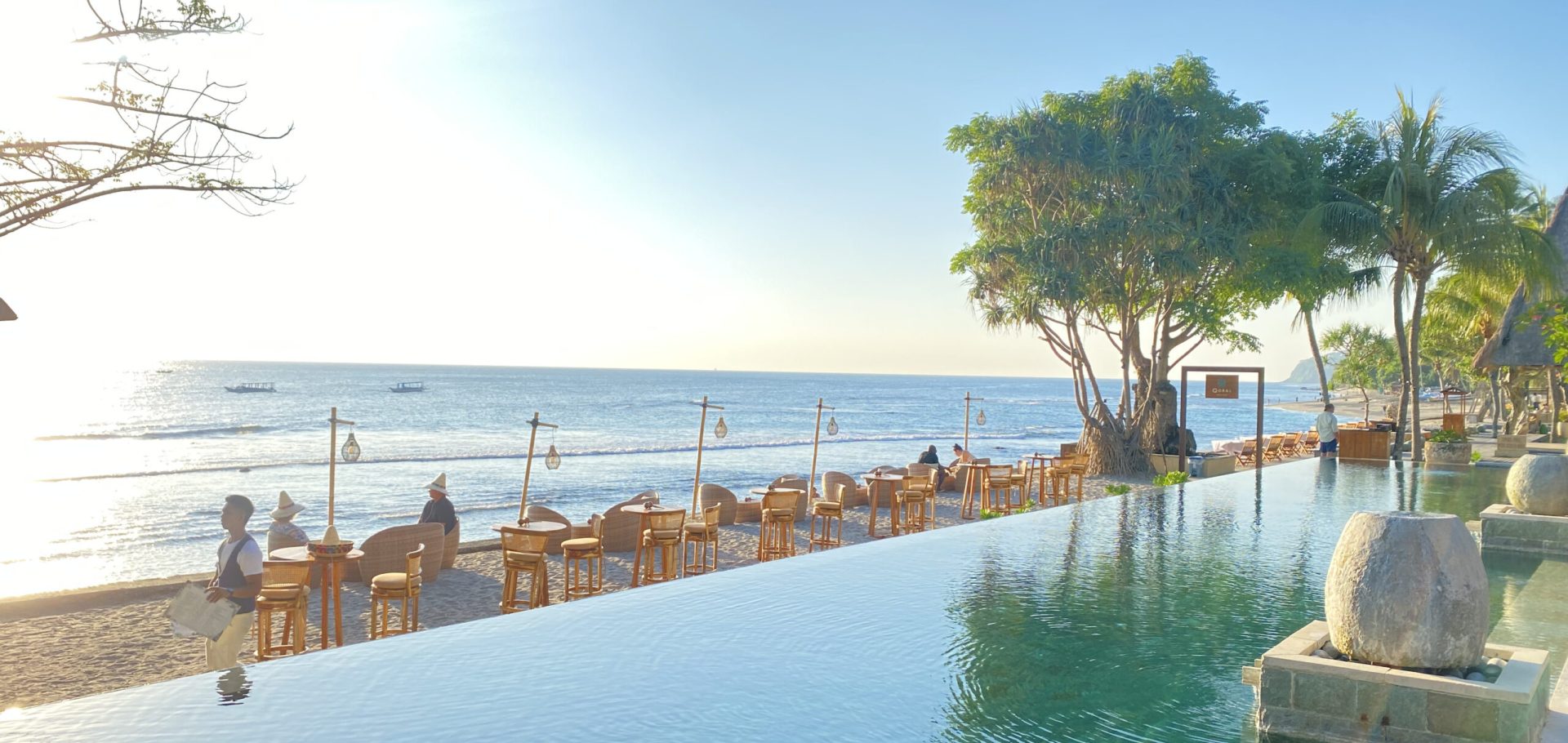 Beautiful Senggigi Beach from Qunci Villas. Photo: Qunci Villas.